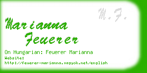 marianna feuerer business card